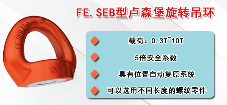 FE.SEB型盧森堡旋轉吊環(huán)介紹