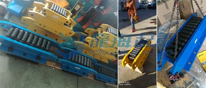 國產(chǎn)龍升牌履帶式滾輪小車實物圖