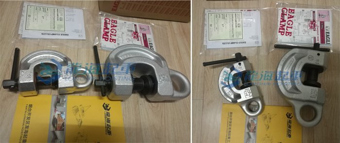 SBN全向螺旋鋼板鉗結構尺寸圖產品實拍